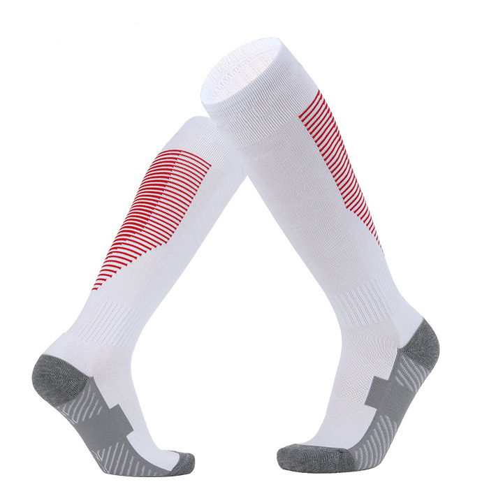 Free Sample Pink Soccer Socks Long Soccer Socks Soft Breathable Football Sports Grip Socks