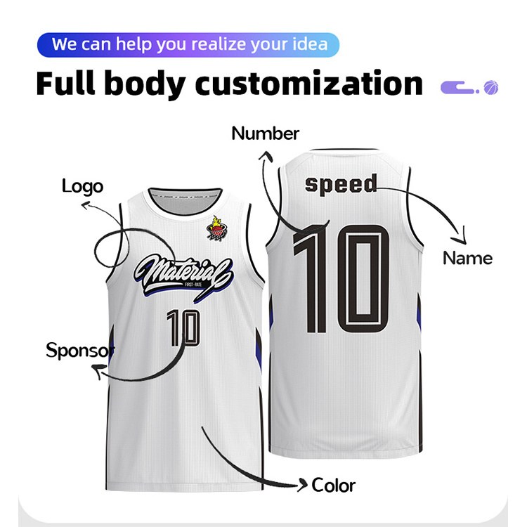 Camisa De Basquete Personalizada Custom Men Youth Printed Mesh Blank Single Basketball Uniform Reversible Basketball Jerseys