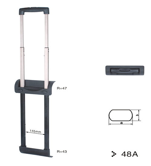 Luggage Telescopic Trolley Handle Parts Replacement