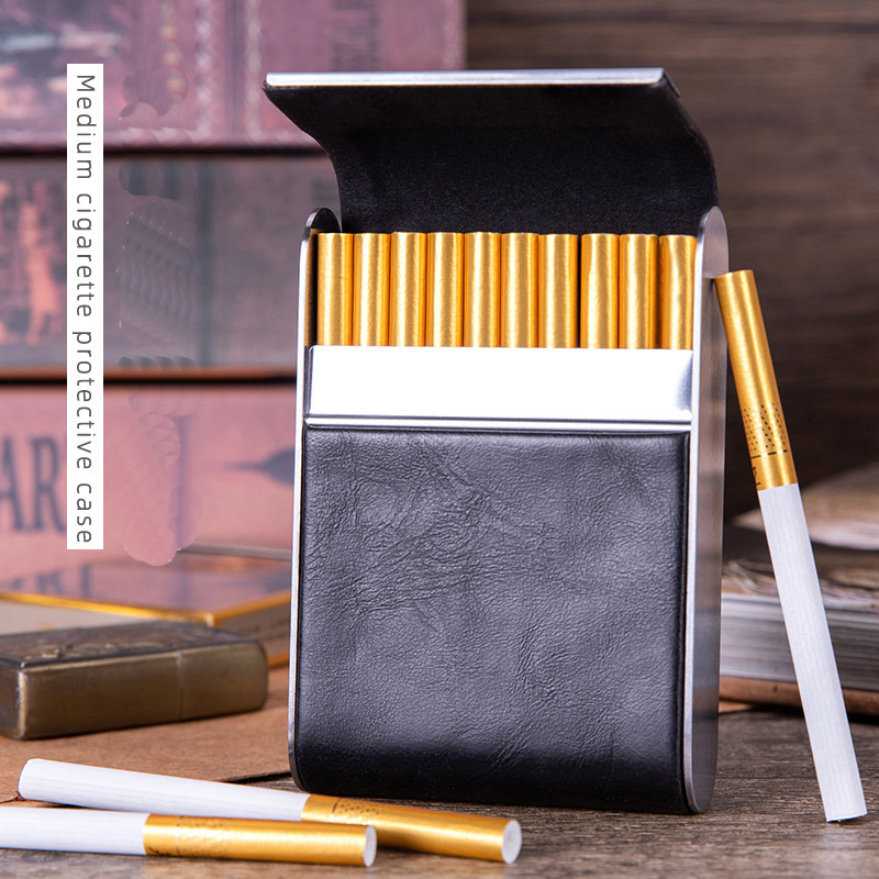 designer cigarette case Bagsplaza New Designer Wholesale Black Slim Metal Cigarette Case Luxury  Waterproof Blank Cigarette Box