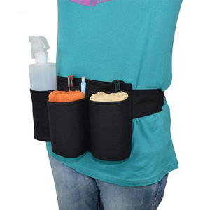 China Manufacturer Solid Color Multi Pocket Restaurant Housekeeping And Cleaning Tool Waist Belt Bag