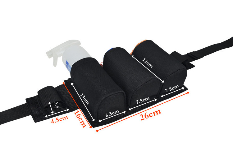 China Manufacturer Solid Color Multi Pocket Restaurant Housekeeping And Cleaning Tool Waist Belt Bag