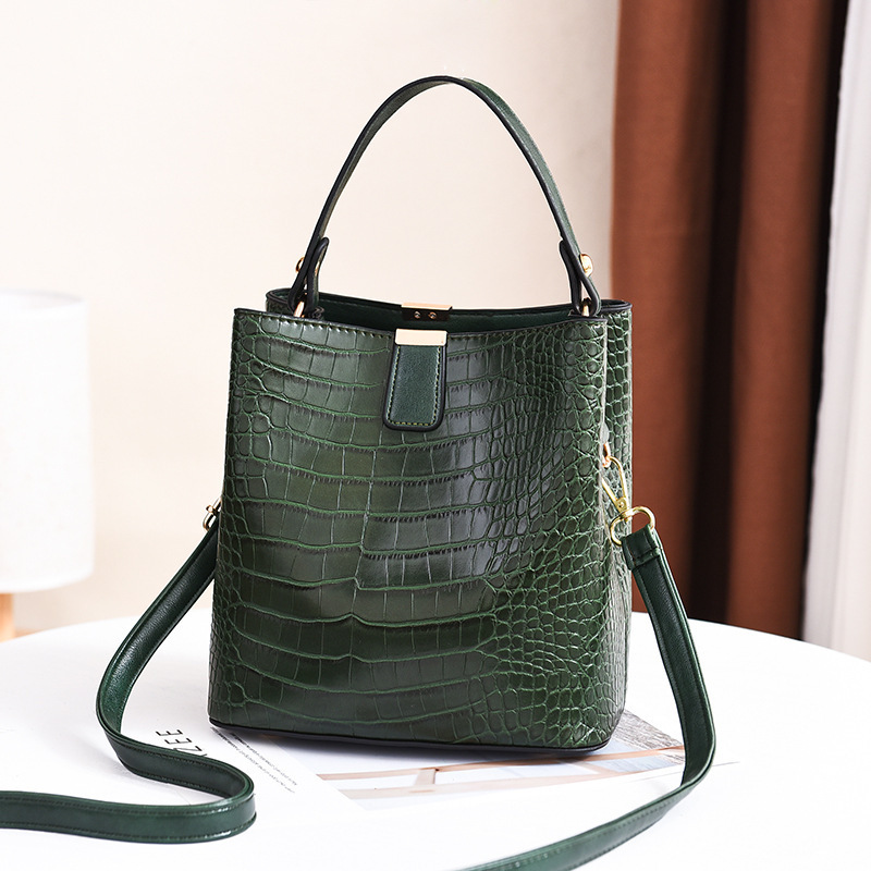 Fashion PU leather custom high quality crocodile pattern womens bags 2020 handbag