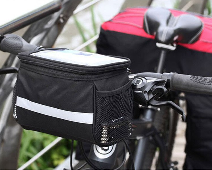 Cut Outdoor Reflective Stripe Outdoor Activity Cycling Bike Musette Bag