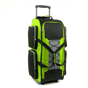 32" Large Lightweight Trolley Rolling Travel Duffel Bag On Wheels, Big Travel Trolley Luggage Bag