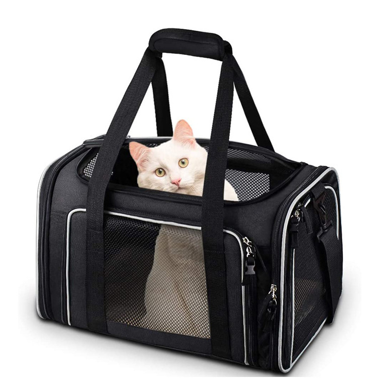 Portable Small Cat Pet Travel Carrier Tote Bag, Factory Custom Dog Carry Bag