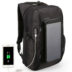 6.5w Solar Panel Backpack Usb Charger Battery Power Bank Solar Charging Bag Waterproof Camping Travel Backpack