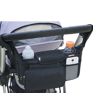 Removable pocket stroller organizer bag, diaper organizer for baby