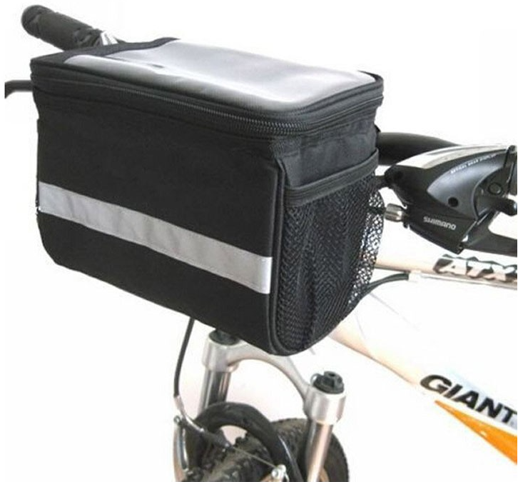 Cut Outdoor Reflective Stripe Outdoor Activity Cycling Bike Musette Bag