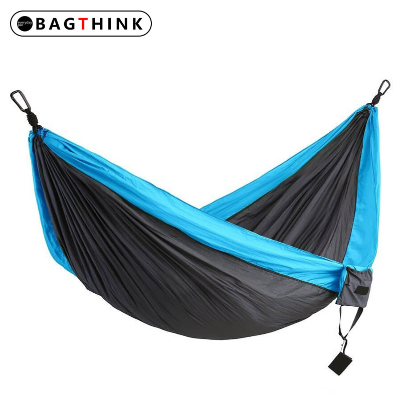 Outdoor cotton canvas rainbow single person colorful, hammock portable hanging sleeping bed camping hammock tent/