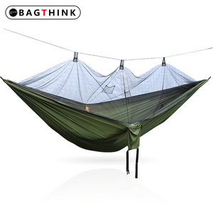 Outdoor product factory wholesale hanging hammock with Parachute, cloth 210T nylon material 2person hammock for camping/