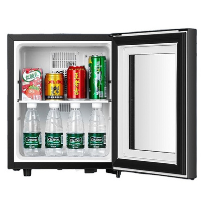 Hot sale 25L Silent Mini Bar Fridge Glass Door Fridge for Hotel BestSuppliers