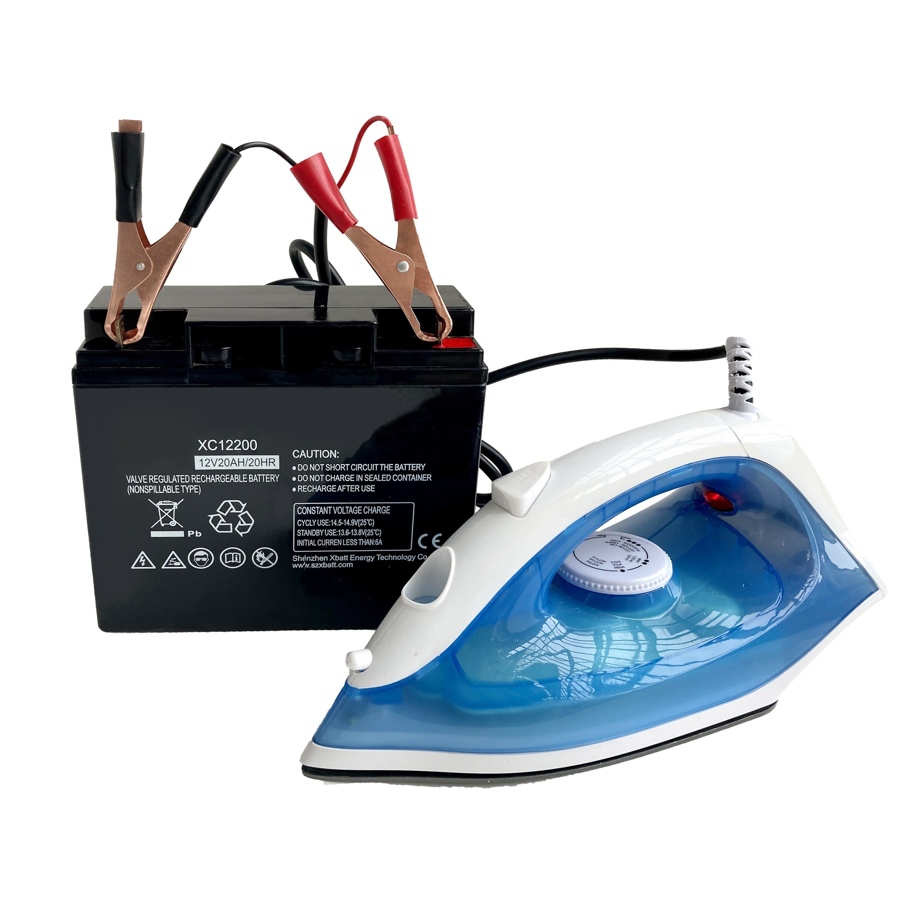 Cheap price 12v solar electric iron DC spray iron for clothes