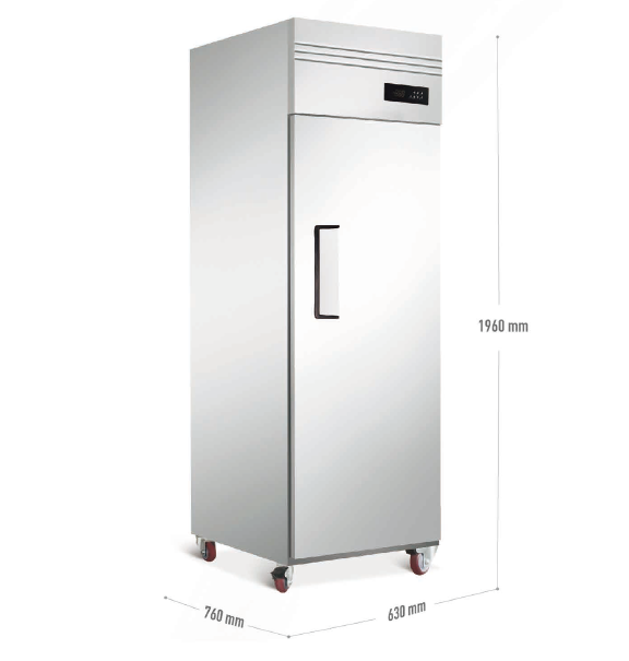 532L Commercial Kitchen Refrigeration Equipment Industrial Glass Door Fruit and Vegetable reach in Refrigerator