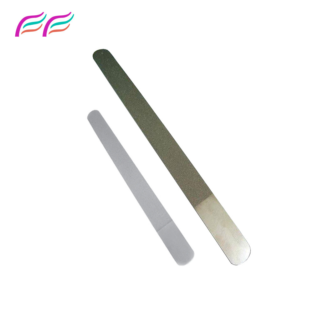 Double Sided Nail Files Strong Edge for Manicure & Pedicure Nail Grooming Stainless Steel diamond fingernail file