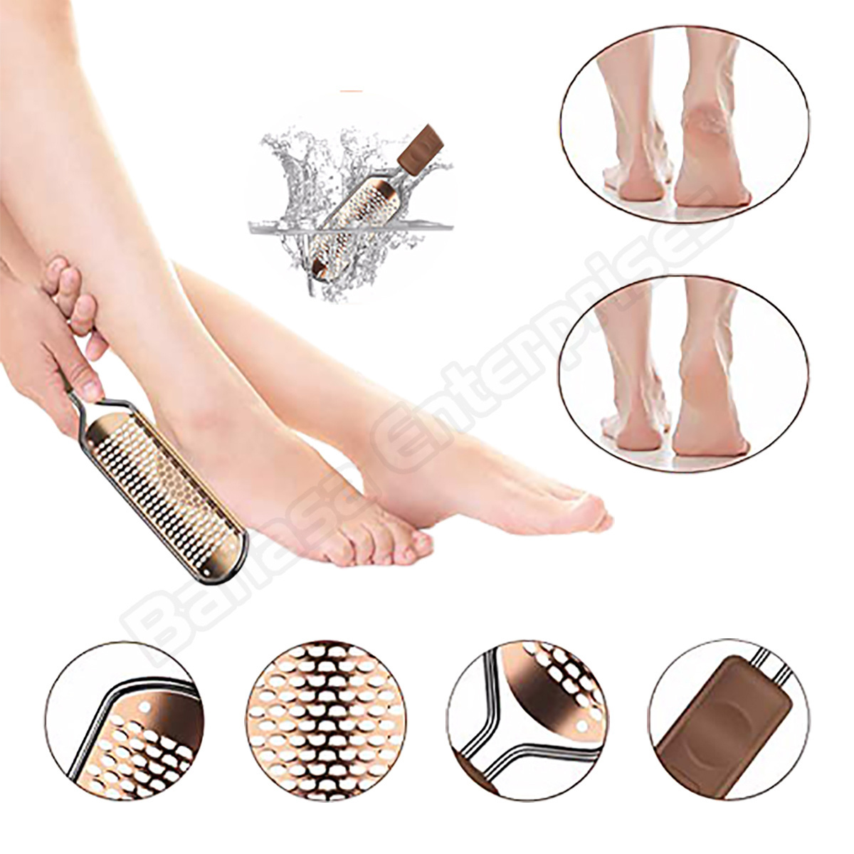 Foot rasp Foot File and Callus Remover Best Foot Care Pedicure Stainless Steel Tool to Remove Hard Skin Wet and Dry feet