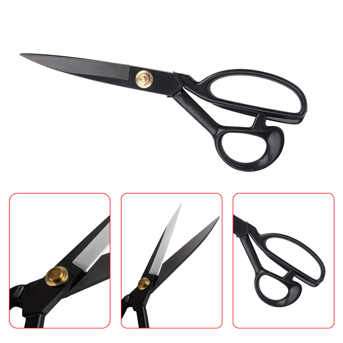 Fabric Scissors Professional 10 inch Heavy Duty Scissors for Leather Sewing shears Sharp Tailor Shears or Home and Dressmaker