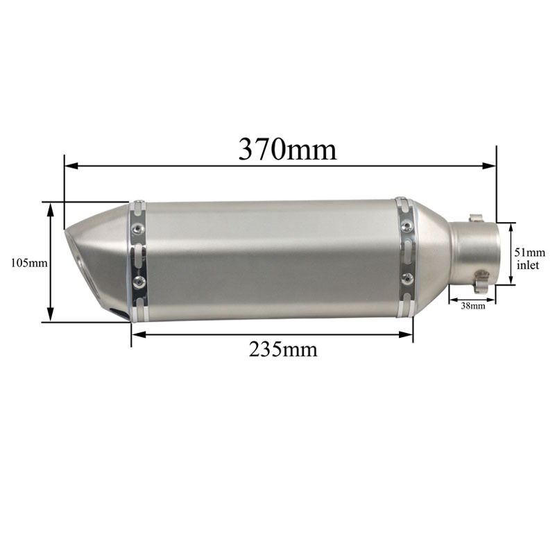 Motorcycle Exhaust Pipe High Quality Design Used by Stainless Steel 304