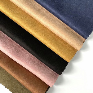 Stock Scuba suede fabric knit soft brush polyester spandex scuba suede fabric ready for ship for Jacket garment