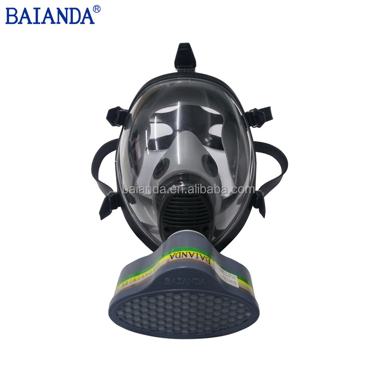 BAIANDA Professional Full Face Gas Mask, Full Facepiece respirator, Gas Mask Chemical respirator