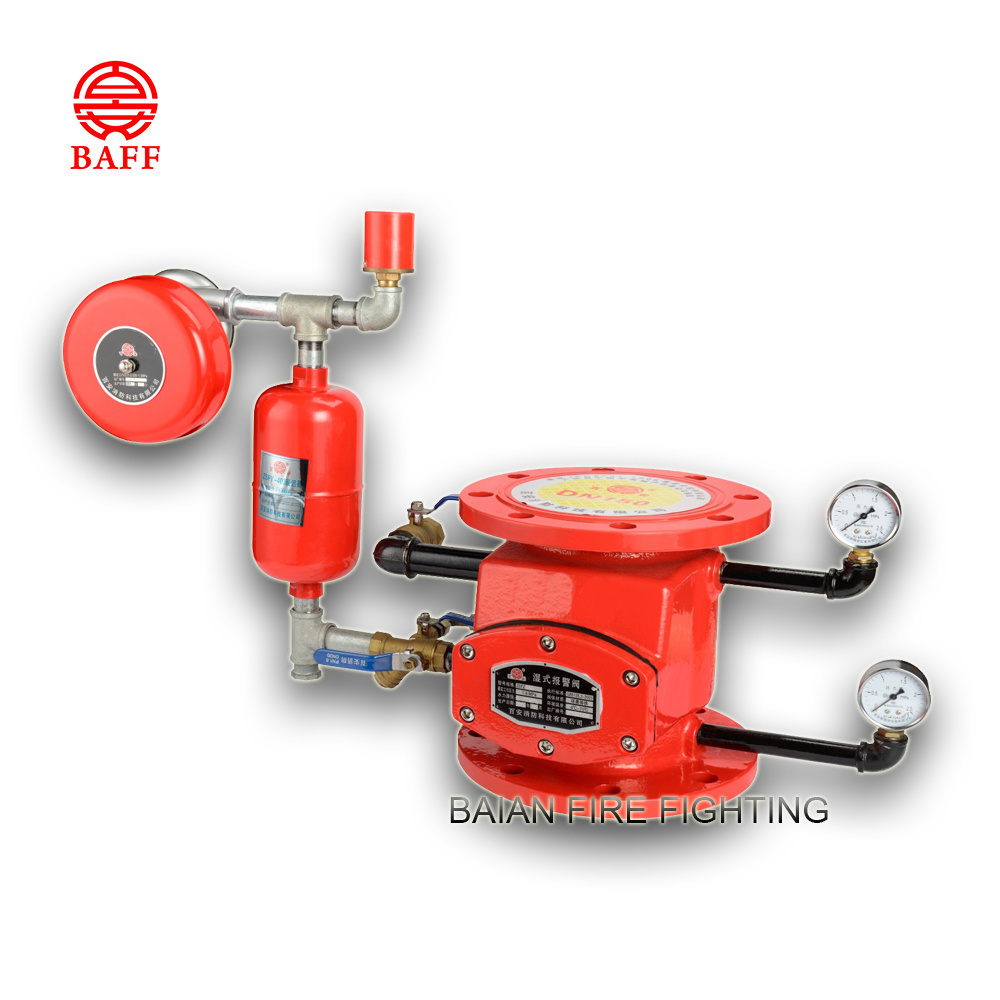 Wet alarm check valve for alarm valve fire sprinkler system