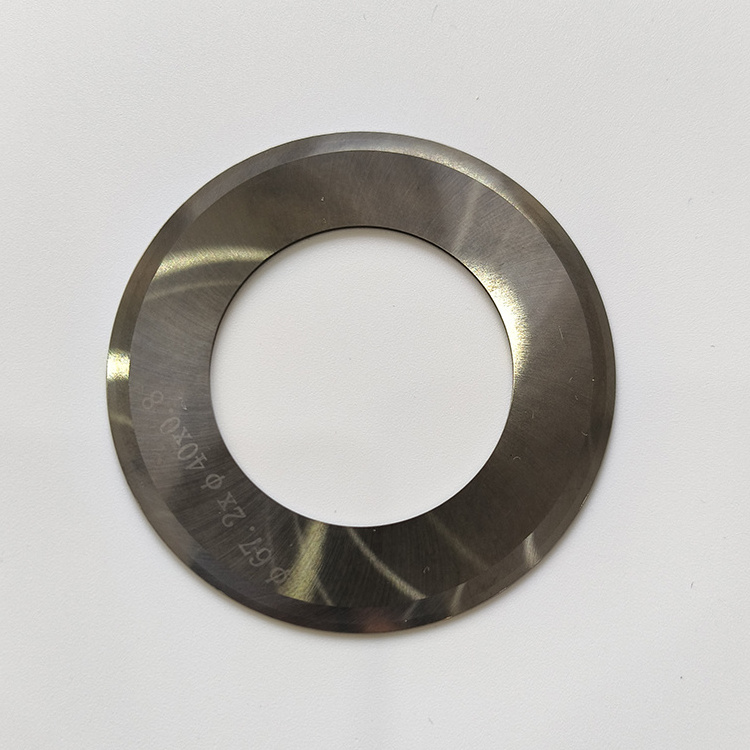 Circular tungsten carbide rotary slitting blade