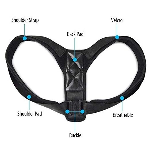 Posture Corrector For Men And Women Upper Back Brace For Clavicle Support Adjustable Back Straightener Sports Safety