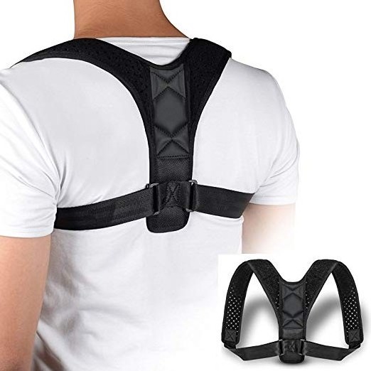 Posture Corrector For Men And Women Upper Back Brace For Clavicle Support Adjustable Back Straightener Sports Safety