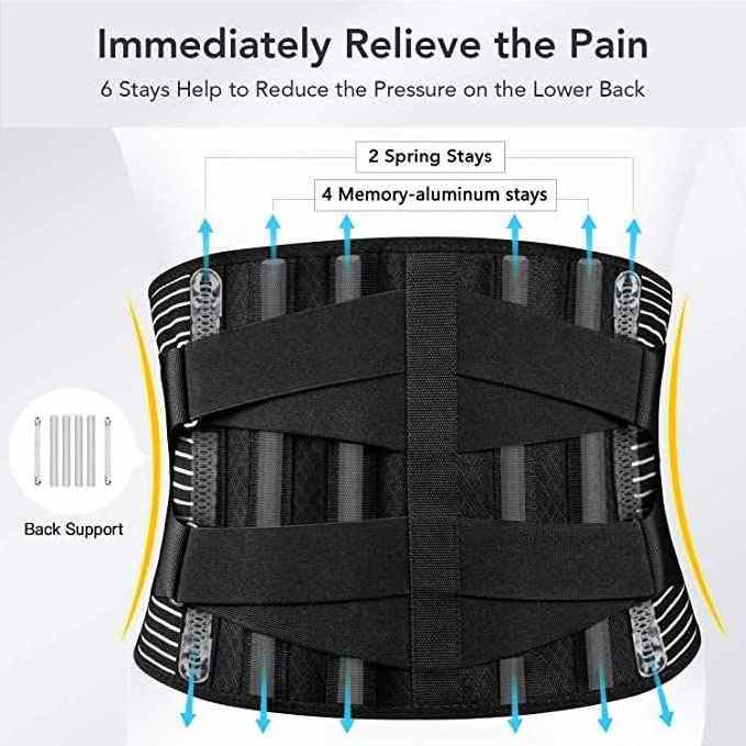 Breathable Waist Lumbar Lower Back Support Belt Adult Back Brace