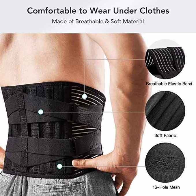 Breathable Waist Lumbar Lower Back Support Belt Adult Back Brace