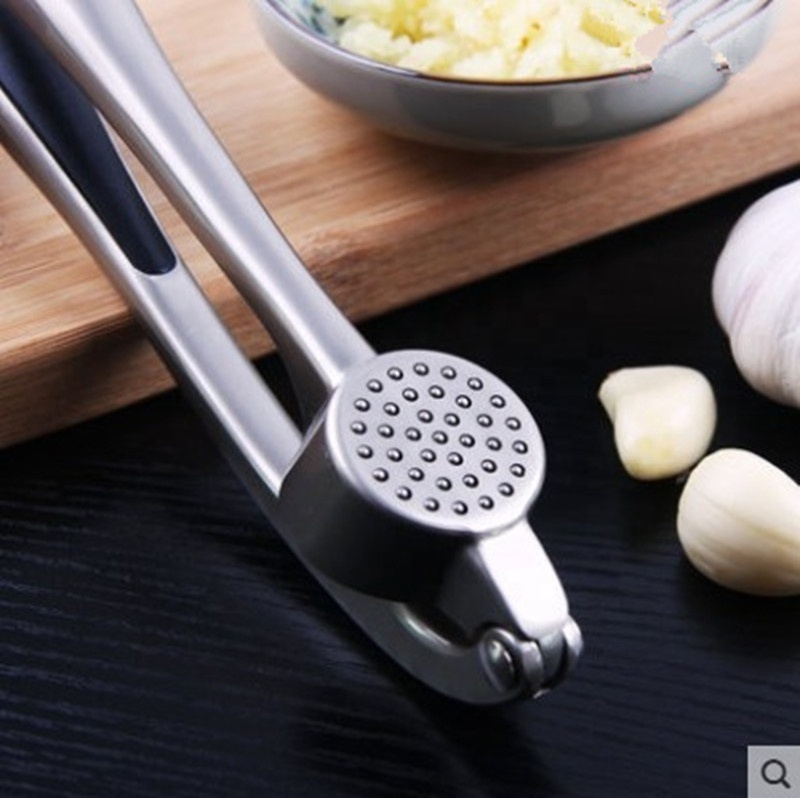 Kitchen Accessories Manual Garlic Press Zinc Alloy Garlic Crusher Handheld Squeezer