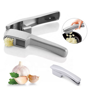 High Quality Hot Sale Free Sample 2 in 1 Ginger Chopper Aluminum Alloy Garlic Press And Garlic Slicer Garlic Press Crusher