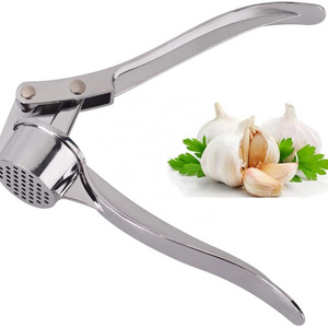 2023 Hot Sale Kitchen Gadgets Handheld Garlic Masher High-Quality Garlic Crusher Stainless Steel Manual Garlic Press