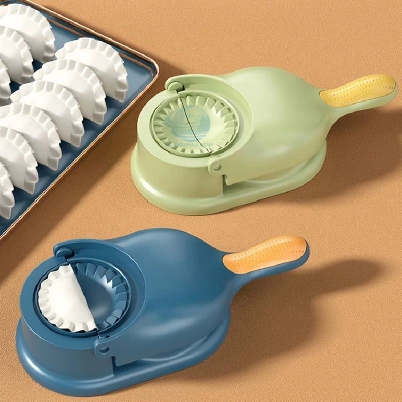 2023 New 2 In 1 Dumpling Maker Dough Press DIY Dumplings Skin Maker Tools Ravioli Mold Making Machine Stuffing Dumpling Press