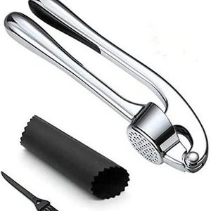 Kitchen Accessories Manual Garlic Press Zinc Alloy Garlic Crusher Handheld Squeezer