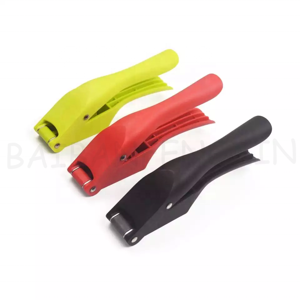 Multifunctional Garlic Press Tool Red Garlic Press Clips Pounding Kitchen Tools Slicing Mub Garlic Press