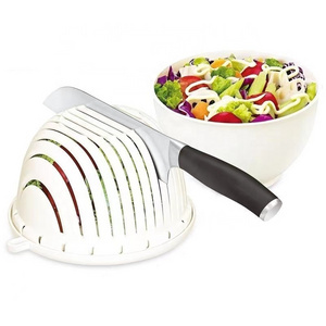 Salad Chopper Bowl is suitable for vegetables fruits, cutting boards, filters and dicing machinesThe one-piece cutting bowl