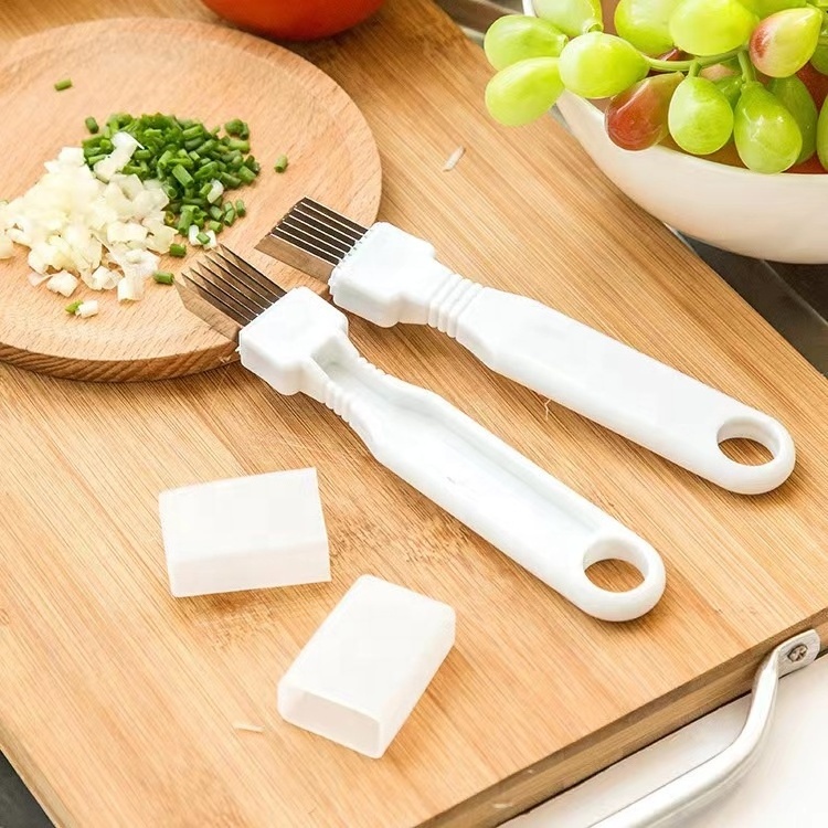 Time-Saving Vegetable Shredding Tool Kitchen Gadgets for Sprouts Potato Stainless Steel Scallion Knife Blooming Onion Cutter Sc