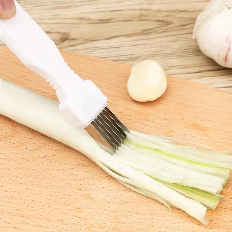 Time-Saving Vegetable Shredding Tool Kitchen Gadgets for Sprouts Potato Stainless Steel Scallion Knife Blooming Onion Cutter Sc