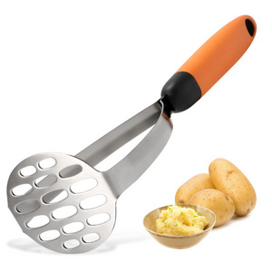 Mashed potato machine stainless steel integrated avocado masher non-slip handle suitable for beans vegetables fruits baby food