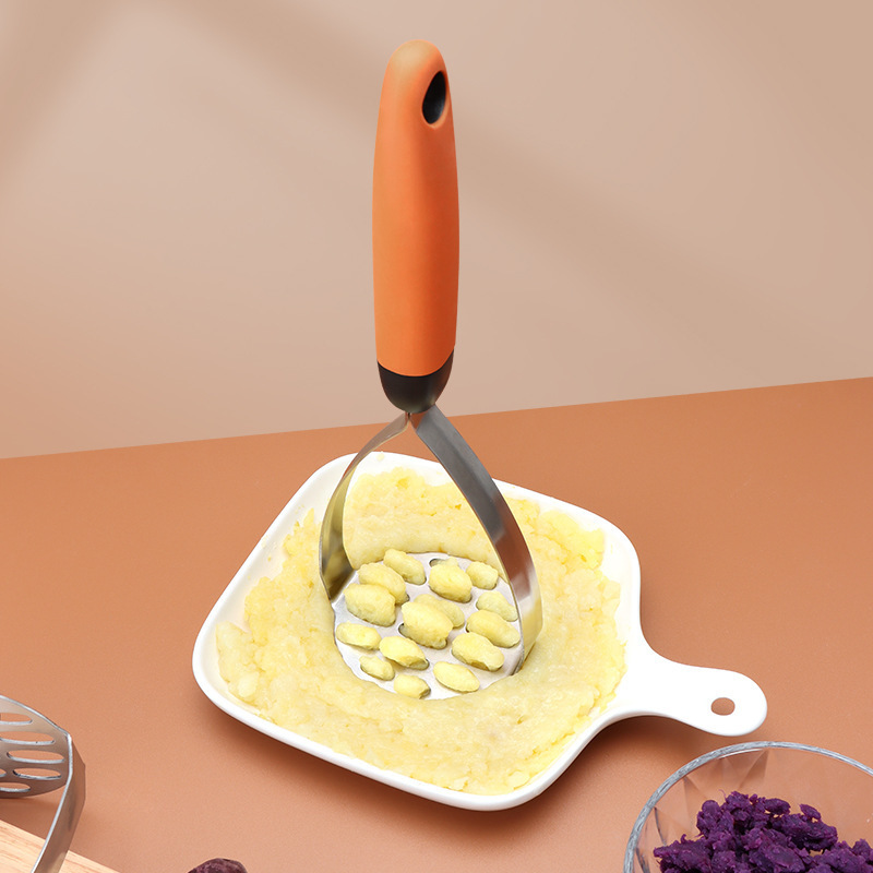 Mashed potato machine stainless steel integrated avocado masher non-slip handle suitable for beans vegetables fruits baby food