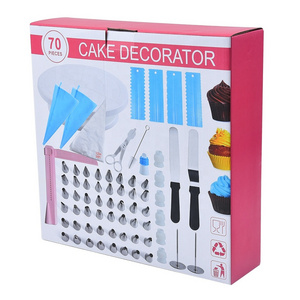 Baking decorating set accessories 70pcs cake decorating set, pastry accessories, set starter for cake DIY