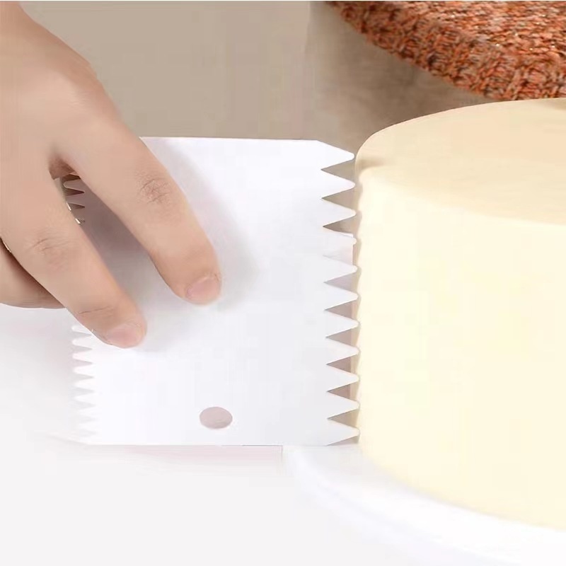 Multipurpose Food Safe Cake Cream Scraper Food Scrappers Baking Kitchen Pasta Pastry Dough Scraper Plastic