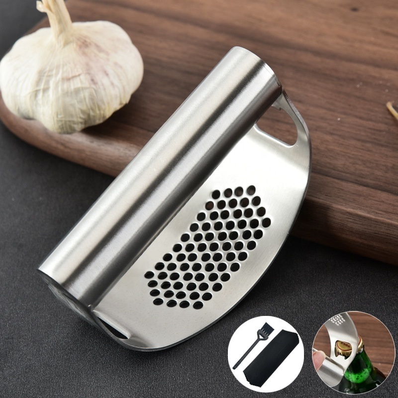 Garlic Tools Rocker Knoblauchpresse Mincer Manuel Stainless Steel Ginger Juice Garlic Crusher Pressers Garlic Press