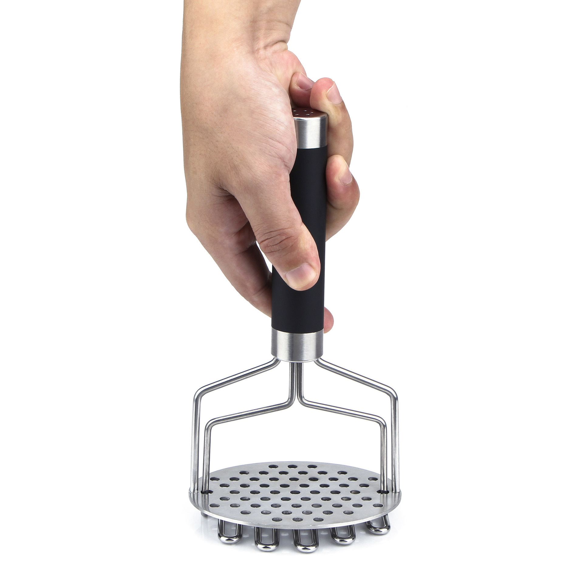 Kitchen Tool Mashed potato crusher Dual Press stainless steel potato masher Hand Press avocado Masher And Ricer