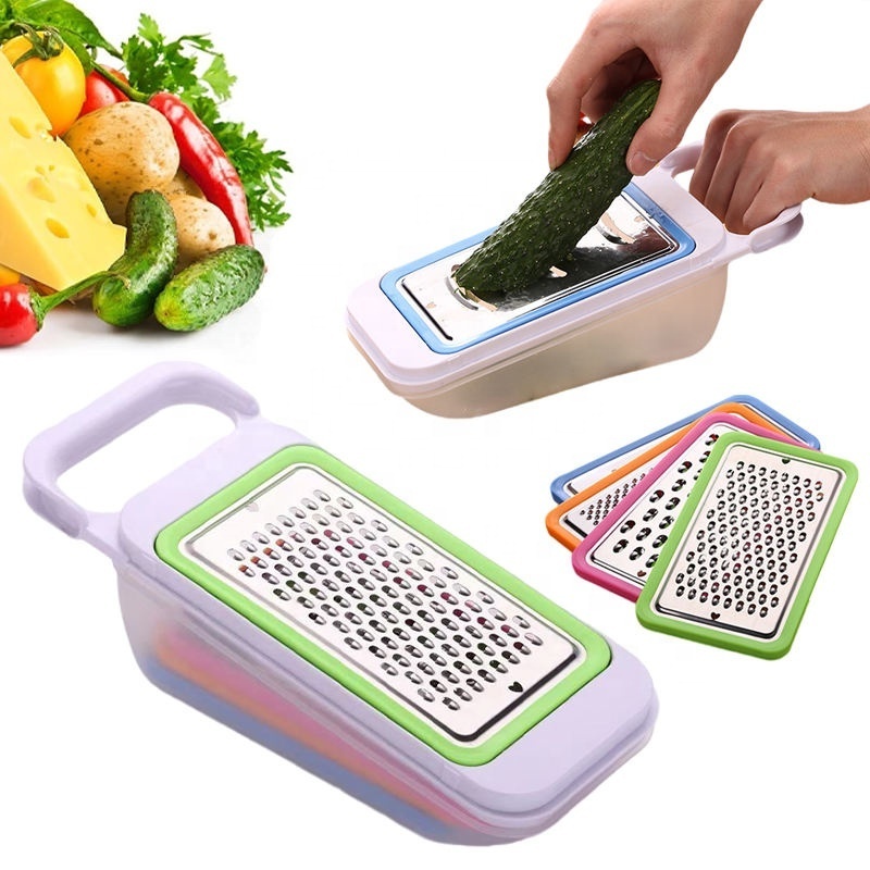 4 in 1 Adjustable Stainless Steel Kitchen Grater Vegetable Slicer Carrot Grater Potato Cutter Fruits & Vegetable Slicer Machine