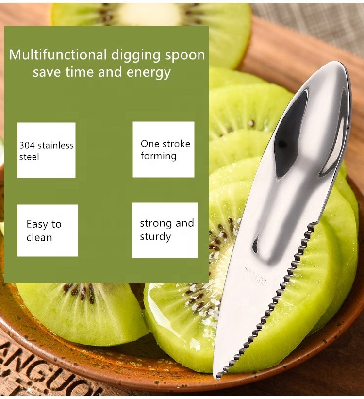 New multi-function manual kitchen gadgets vegetable and fruit tools accessories kiwi avocado cutter fruit slicer