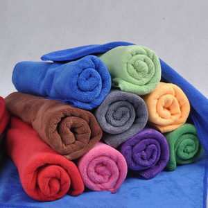 Multi-function Custom Color 80%polyester and 20%polyamide Hand Face Towel Quick-Dry Lightweight Plain Cleaning Dish Cloth Towel