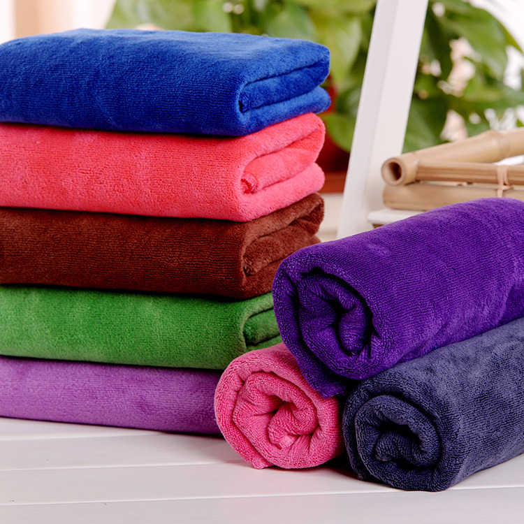 China Factory Wholesales customized microfiber face towel Weft knitting towel for face, hair, salon and hotel. 35x75cm