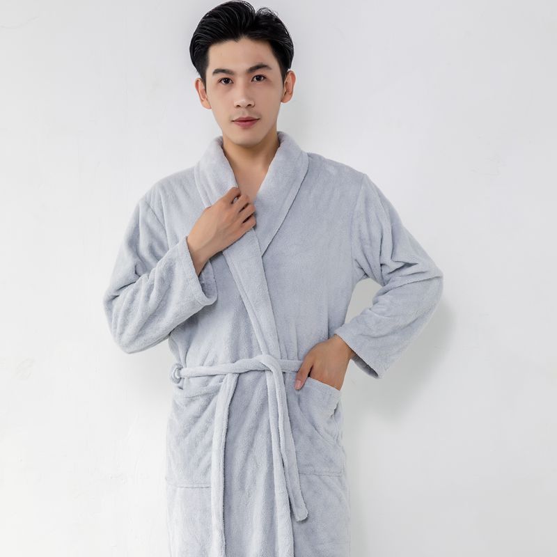 Luxury 5 Star Hotel logo Custom spa Bath Robe Female Bathrobes V-neck Ladies Sleepwear Soft Terry Hotel Plain Bathrobes